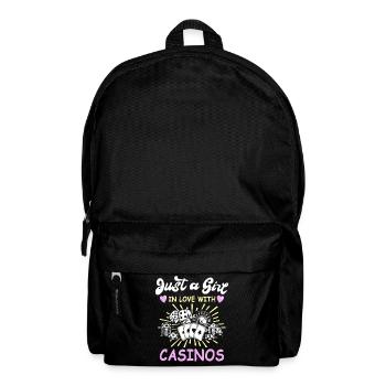Casino Spieler Gambling - Rucksack - Schwarz - Vorne