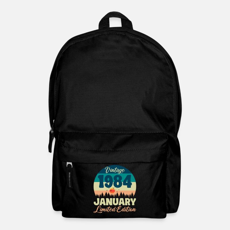 Birthday January 1984 Gift Vintage Limited - Backpack - black