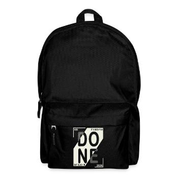 Done 2026 – Abi geschafft Design - Rucksack - Schwarz - Vorne