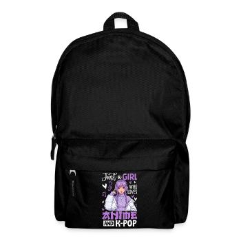 Just A Girl Who Loves Anime And K-Pop - Backpack - black - Front