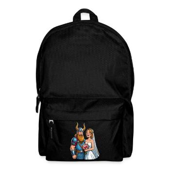 Wikinger Viking Legende Seemann Odin Rabe Hochzeit - Rucksack - Schwarz - Vorne