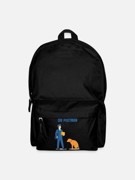 Sir Postman contre Chien : Héros de livraison supérieur - Sac à dos - noir