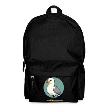 Naughty Seagull Funny Coastal Child Maritime - Backpack - black - Front