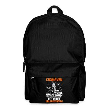 Cuxhaven DER WAHRE URLAUBSTRAUM Lustiges - Rucksack - Schwarz - Vorne