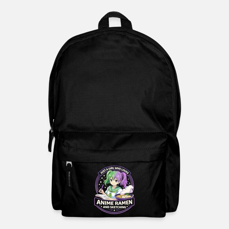 Just a Girl: Anime Ramen Sketching - Rucksack - Schwarz