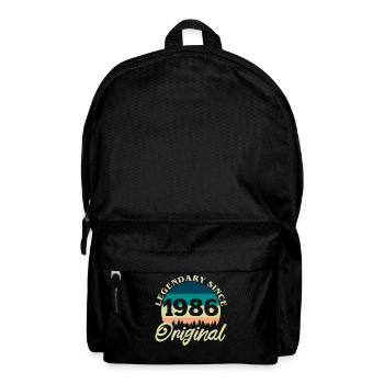 1986 Vintage Retro Original Birthday Gift - Backpack - black - Front