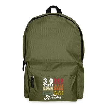 30 Jahre Dreißigster Geburtstag - Rucksack - Olivgrün - Vorne