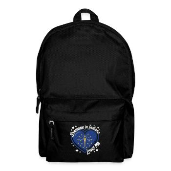 L’amour du cœur de l’Indiana dans l’État - Sac à dos - noir - Devant