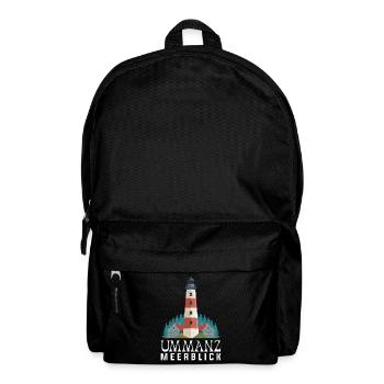Ostsee Urlaub UMMANZ MEERBLICK Lustiges - Rucksack - Schwarz - Vorne