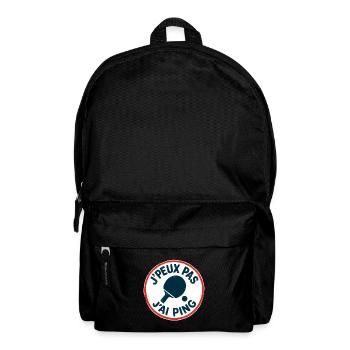 Ich kann nicht, ich ping. - Rucksack - Schwarz - Vorne