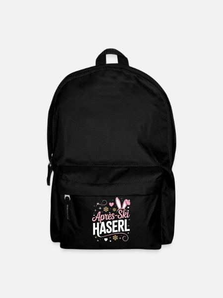 Apres Ski Haserl Hüttengaudi Skifahrerin Skihaserl - Rucksack - Schwarz