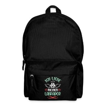 Ich liebe Labrador Engelsflügel - Rucksack - Schwarz - Vorne