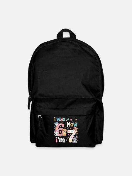 I was 6 now 7 years old - Backpack - black