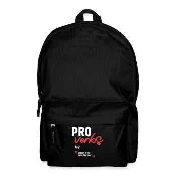 La sagesse est la chose principale Proverbes 4:7 Bible - Sac à dos - noir - Devant