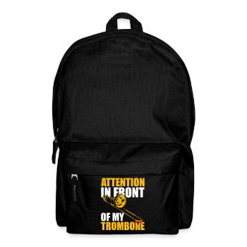Attention Trombone Trombone Player Trombonist - Backpack - black - Front
