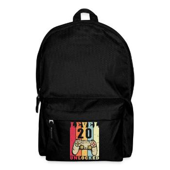 Level 20 Vollständiges 20-jähriges Jubiläum - Rucksack - Schwarz - Vorne