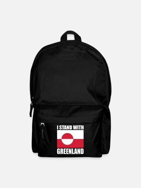 I Stand With Greenland - Rucksack - Schwarz