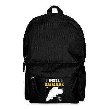 Ostsee Urlaub INSEL UMMANZ Lustiges - Rucksack - Schwarz - Vorne