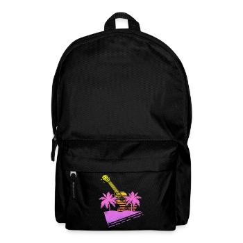 Hawaiian Ukulele Uke Retro 80s 90s - Backpack - black - Front