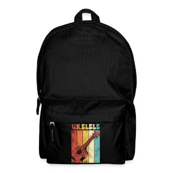 Hawaiian Ukulele Uke Retro Vintage - Backpack - black - Front