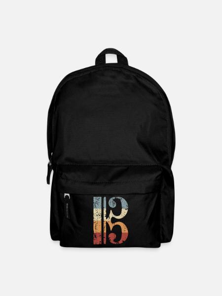 Altschlüssel Viola Bratsche Bratschenschlüssel - Rucksack - Schwarz