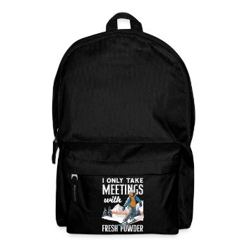 Snowboarden Snowboardtreffen Sessellift - Rucksack - Schwarz - Vorne