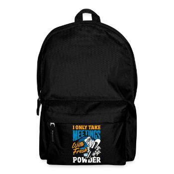 Snowboarden Snowboardtreffen Sessellift - Rucksack - Schwarz - Vorne