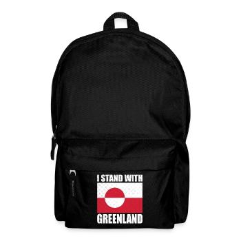 I Stand With Greenland Is Not For Sale - Rucksack - Schwarz - Vorne