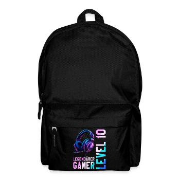 10th Birthday Boy Girl Teenager Level 10 - Backpack - black - Front
