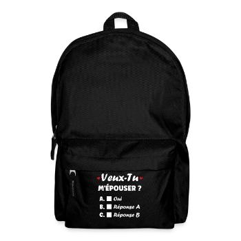 Do you want to marry me? Choice in Love - Backpack - black - Front