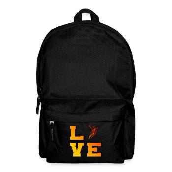 Clear handball message for men - Backpack - black - Front