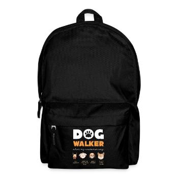 Hundewalker Zitate Kollektion - Rucksack - Schwarz - Vorne