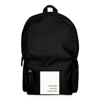 The route is recalculated – a modern statement - Backpack - black - Front