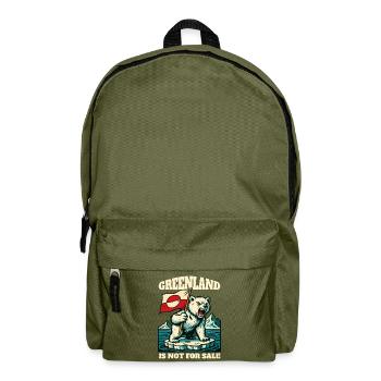 Greenland Is Not For Sale - Rucksack - Olivgrün - Vorne