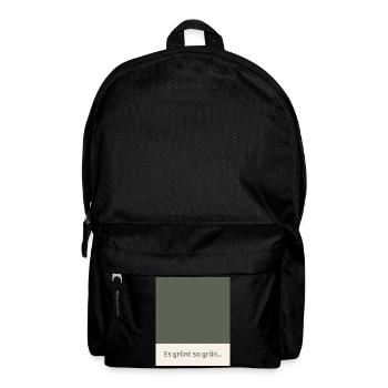 It's So Green – Modern Fields Poster - Backpack - black - Front