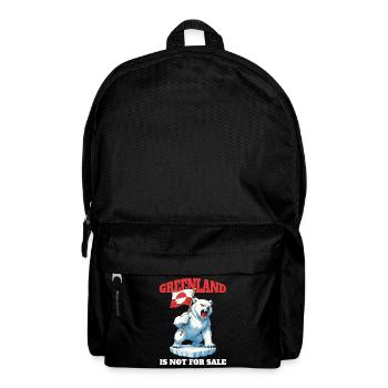 Le Groenland n’est pas à vendre - Sac à dos - noir - Devant