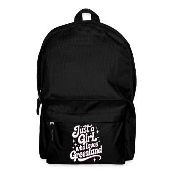 Just a Girl who Loves Greenland Grönland Fan - Backpack - black - Front