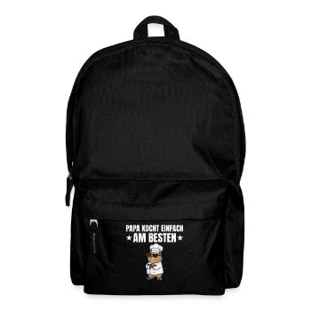 Dad Cooks Best - Capybara Chef - Backpack - black - Front