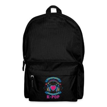 Ich brauche keine Therapie, ich muss einfach K-Pop hören - Rucksack - Schwarz - Vorne