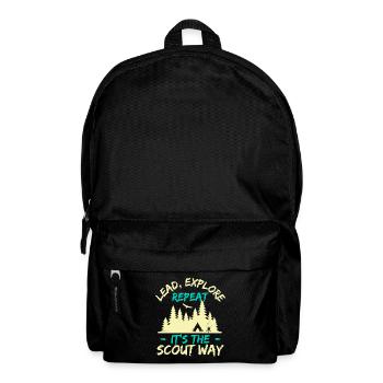 Girl Scout Leader Lead Explore Repeat Scout - Rucksack - Schwarz - Vorne