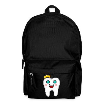 Royal Tooth with Crown Pixel Art - Backpack - black - Front