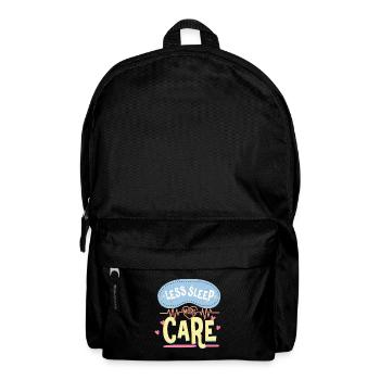 Caregiver Caregiver Elderly Care Less Sleep More Care - Backpack - black - Front