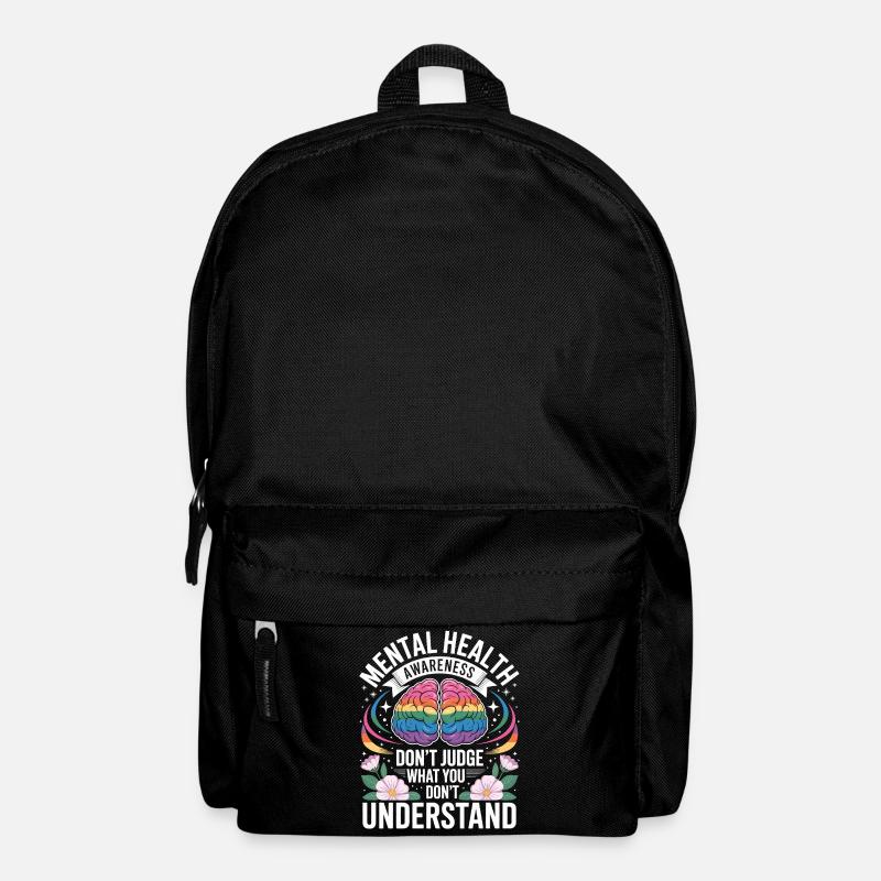 Mental Health Rainbow Brain - Sac à dos - noir