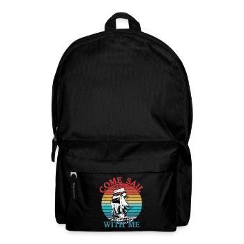 Viens naviguer avec moi Capitaine Marin - Sac à dos - noir - Devant