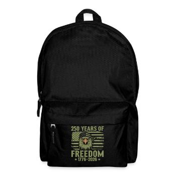 250 Jahre Freiheit 1776–2026 - Rucksack - Schwarz - Vorne
