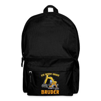 Ich werde Großer Bruder 2025 Kinder Nachwuchs - Rucksack - Schwarz - Vorne