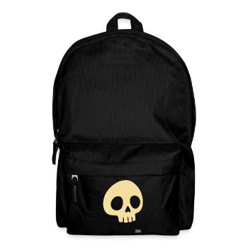 Beiger Totenkopf - Rucksack - Schwarz - Vorne