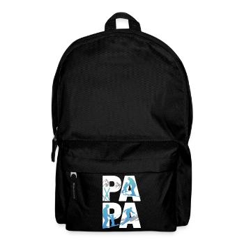Aventure de ski Papa et Enfant - Sac à dos - noir - Devant