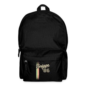 Vintage 86 Retro Stripes Logo - Sac à dos - noir - Devant