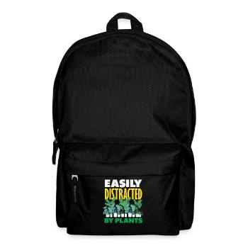 Plant lovers distracted by plants - Backpack - black - Front